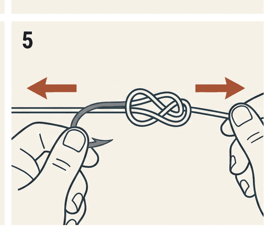 Step 5 of the Palomar knot