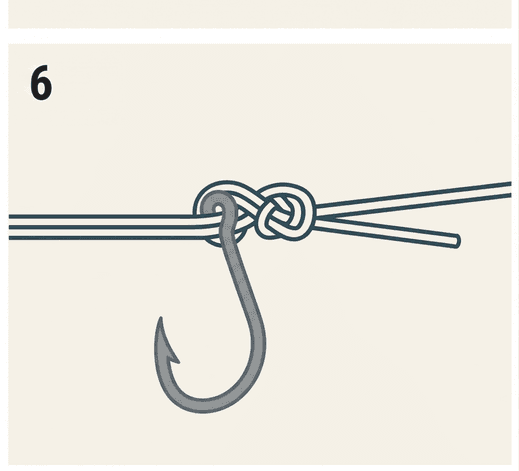 Step 6 of the Palomar knot